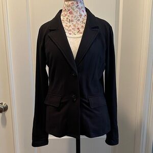 Mystree Black Tailored Two-Button Blazer